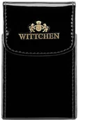 Etui na dokumenty i karty - Wittchen Etui na wizytówki ze skóry lakierowanej 25-2-151-1 - miniaturka - grafika 1