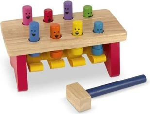 Melissa&Doug Drewniana Przebijanka Wbijanka Deluxe Melissa 14490 - Zabawki interaktywne dla dzieci - miniaturka - grafika 5