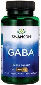 SWANSON GABA 500mg - 100kaps - Produkty specjalne dla sportowców - miniaturka - grafika 2