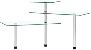 vidaXL 3-poziomowa, narożna półka kuchenna, hartowane szkło vidaXL - Pojemniki na przyprawy - miniaturka - grafika 5