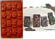 Formy do ciast - Silikomart 26.198.77.0065 SF 196 więcej motywów komora-forma silikonowa zima brązowa 1 x 17,5 x 31,5 cm 26.198.77.0065 - miniaturka - grafika 1