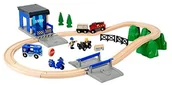 Klocki - Brio World 33845 duży zestaw policji Deluxe zestaw do gry drewniane kolejki - miniaturka - grafika 1
