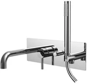 Baterie podtynkowe - Paffoni Bateria wannowa podtynkowa LIGHT czarny nikiel Rubinetterie LIG001NKN - miniaturka - grafika 1