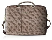 Torby na laptopy - Guess 4G Uptown 15" brązowa | GUCB154GB - miniaturka - grafika 1