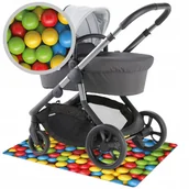 Akcesoria do wózków - Maty pod wózek dziecięcy 100x 70cm ochrona podłogi - miniaturka - grafika 1