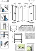 Kabiny prysznicowe - Radaway Nes DWD+S 100x70x200 100341000101/100400700101 - miniaturka - grafika 1