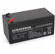 Akcesoria do alarmów - Europower Akumulator Agm Alarm 3.6Ah 12V EP3.6-12 - miniaturka - grafika 1
