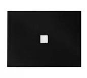 Brodziki prysznicowe - BESCO NOxULTRASLIM 140x90 czarny czarna maskownica BMN140-90-CC - miniaturka - grafika 1