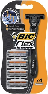 BiC Flex 3 Hybrid zestaw do maszynki do golenia dla mężczyzn, 3 ostrza, 1 uchwyt do golenia i 4 ostrza wymienne 8930161 - Maszynki do golenia i wkłady - miniaturka - grafika 4