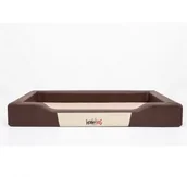 Legowiska dla psów - Hobbydog Legowisko dla psa Deluxe 93x62 cm Brązowe XLDELBRA2 - miniaturka - grafika 1