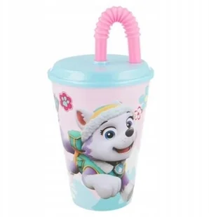 Kubek plastikowy ze słomką Paw Patrol Skye 430 ml - Kubki dla dzieci - miniaturka - grafika 3