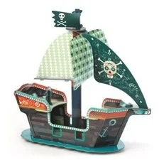 Djeco DDjeco puzzle, Statek, Układanka przestrzenna 3D - Układanki dla dzieci - miniaturka - grafika 2