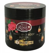 Kremy i maski do rąk - Rose Masło Do Ciała I Rąk 6 olejków Róża Argan Cudne ! - miniaturka - grafika 1