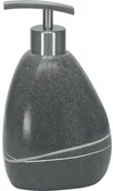 Mydelniczki i dozowniki mydła - Kleine Wolke Dozownik do mydła Stones Dark Grey 4004478234345 - miniaturka - grafika 1