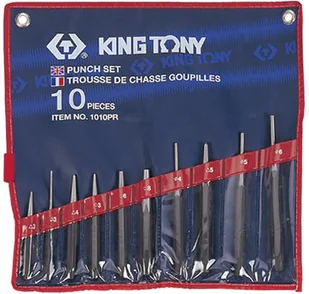 KING TONY osiowymi 1010pr piórnik sterowników, Starter Set, i 10-częściowy, zestaw 1010PR - Akcesoria do elektronarzędzi - miniaturka - grafika 2