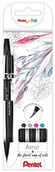 Pędzle - PENTEL SESF30C-4 Sign Pen Brush Artist z bardzo cienką końcówką pędzla, zestaw 4 sztuk - miniaturka - grafika 1