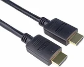 Kable - PremiumCord 4 K High Speed HDMI 2.0b kabel M/M 18 Gbps z Ethernet, kompatybilny z wideo 4K@60Hz, Deep Color, 3D, ARC, HDR, Dolby TrueHD, pozłacane złącza, czarny, 15 m - miniaturka - grafika 1