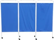 Meble i wyposażenie gabinetów medycznych - Ws Tech S.c PM-03Z metalowy parawan lekarski 3-skrzydłowy zmywalny PM-03 zmyw - miniaturka - grafika 1