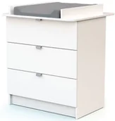 Przewijaki - AT4 komoda z przewijakiem WEBABY biała - miniaturka - grafika 1