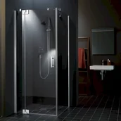 Kabiny prysznicowe - Kermi FILIA XP 90x80 lewe FX1WL09020VPK+FXTWD08020VPK - miniaturka - grafika 1