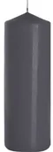 Świece - Bispol świeca walec 80/200 Szary - miniaturka - grafika 1