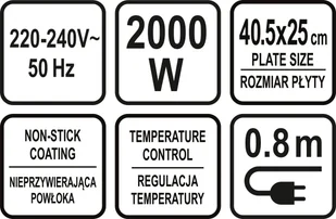 Grill elektryczny Lund 67455 - Grille elektryczne - miniaturka - grafika 10
