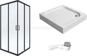 Kabiny prysznicowe - Deante Funkia kabina z brodzikiem lpzestaw1821 - miniaturka - grafika 1
