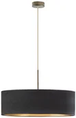 Lampy sufitowe - LYSNE Stylowa lampa wisząca do salonu SINTRA VELUR fi 60 cm kolor czarny ze złotym wnętrzem 14531V/1129 kolor czarny ze złotym wnętrzem - miniaturka - grafika 1