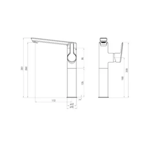 Deante Bateria umywalkowa Arnika wysoka chrom BQA_021K - Baterie umywalkowe - miniaturka - grafika 4