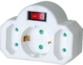 Kable komputerowe i do monitorów - Brennenstuhl 1508100 ochrona przeciwprzepięciowa Biały, Adapter - miniaturka - grafika 1