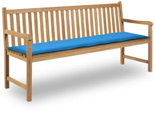 vidaXL Poduszka na ławkę ogrodową, niebieska, 180x50x3 cm - Poduszki na krzesła - miniaturka - grafika 3