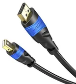 Kable komputerowe i do monitorów - Apple Przewód bezpośrednio 915 4 K 60 HZ Mini Display Port DisplayPort przewód, Version 1.2 do komputera PC i Mac Top Series 2m niebieski/czarny 916 - miniaturka - grafika 1