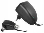 Wzmacniacze antenowe - Zasilacz antenowy z gniazdem F 12V - dioda Led - miniaturka - grafika 1