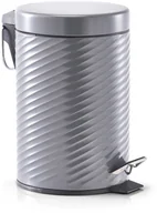 Kosze na śmieci - Zeller Kosz łazienkowy 3L metalowy kolor szary 18717 - miniaturka - grafika 1