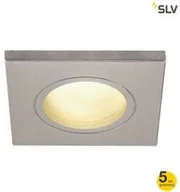 Oprawy, klosze i abażury - SLV SPOTLINE DOLIX OUT GU10 SQUARE srebrno szara 1001171 - miniaturka - grafika 1