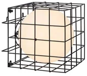 Lampy ścienne - Markslojd Lampa stołowa kinkiet Cage 107382 nowoczesna oprawa w kolorze czarnym 107382 - miniaturka - grafika 1
