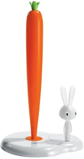 A di Alessi Podajnik na ręczniki papierowe Bunny & Carrot 34 cm biały - Pozostałe akcesoria kuchenne - miniaturka - grafika 2