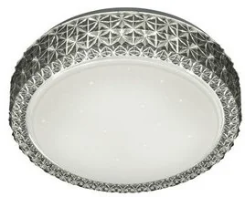 Trio LAMPA sufitowa PEGASUS R62421142 okrągła OPRAWA glamour LED 12W plafon przydymiony - Lampy sufitowe - miniaturka - grafika 2