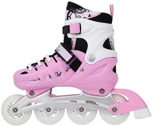 Nils EXTREME NH10905 4w1 RÓŻOWE ROZM. L(39-42) ŁYŻWOROLKI Z WYM. PŁOZĄ HOKEJOWĄ EXTREME 16-25-031 - Rolki - miniaturka - grafika 12