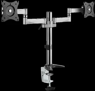 Logilink BP0077 Podwójny uchwyt biurkowy do monitora aluminiowy BP0077 - Akcesoria do monitorów Logilink BP0077 Podwójny uchwyt biurkowy do monitora aluminiowy BP0077 - Akcesoria do monitorów - miniaturka - grafika 1