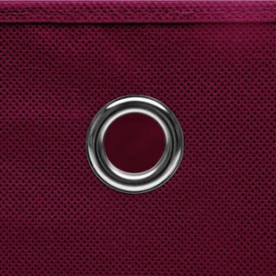 vidaXL vidaXL Pudełka z pokrywami, 10 szt., 28x28x28 cm, ciemnoczerwone - Pudła i pojemniki do przechowywania - miniaturka - grafika 2