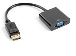 Lanberg Adapter DisplayPort M) > VGA 15 pin F) czarny na kablu (AD-0002-BK) - Adaptery i przejściówki - miniaturka - grafika 6
