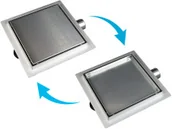 Odpływy liniowe - BALNEO SQ-Drain 15x15 cm BALNEO SQ-Drain Kwadratowy odpływ liniowy 15x15 cm - miniaturka - grafika 1