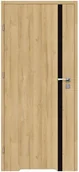 Drzwi wewnętrzne - Voster Skrzydło drzwiowe łazienkowe z podcięciem wentylacyjnym Tora 90 lewe dąb bawaria - miniaturka - grafika 1