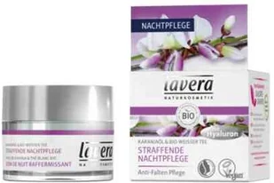 LAVERA Lavera Krem ujędrniający na noc z wyciągiem z bio-białej herbaty i olejem karajna 50 ml - Balsamy i kremy do ciała - miniaturka - grafika 3