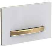 Przyciski spłukujące - Geberit Sigma50 Przycisk spłukujący WC biały/mosiądz 115.672.11.2 - miniaturka - grafika 1