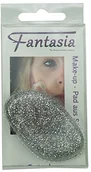 Pędzle do makijażu - Fantasia silikon Make Up  Pad z brokatem Srebrny 91271 - miniaturka - grafika 1