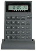 Kalkulatory - Delta Kalkulator z zegarem na stojaku DF058 - miniaturka - grafika 1