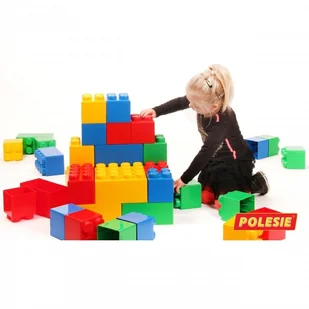 Wader Quality Toys Zestaw Klocków XXL 24 Elementy + 24 łączniki 68019 - Klocki - miniaturka - grafika 2