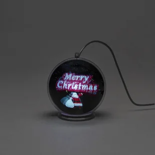 KonstSmide CHRISTMAS Kula hologram 3D Merry Christmas, 42 LED - Oświetlenie świąteczne - miniaturka - grafika 5